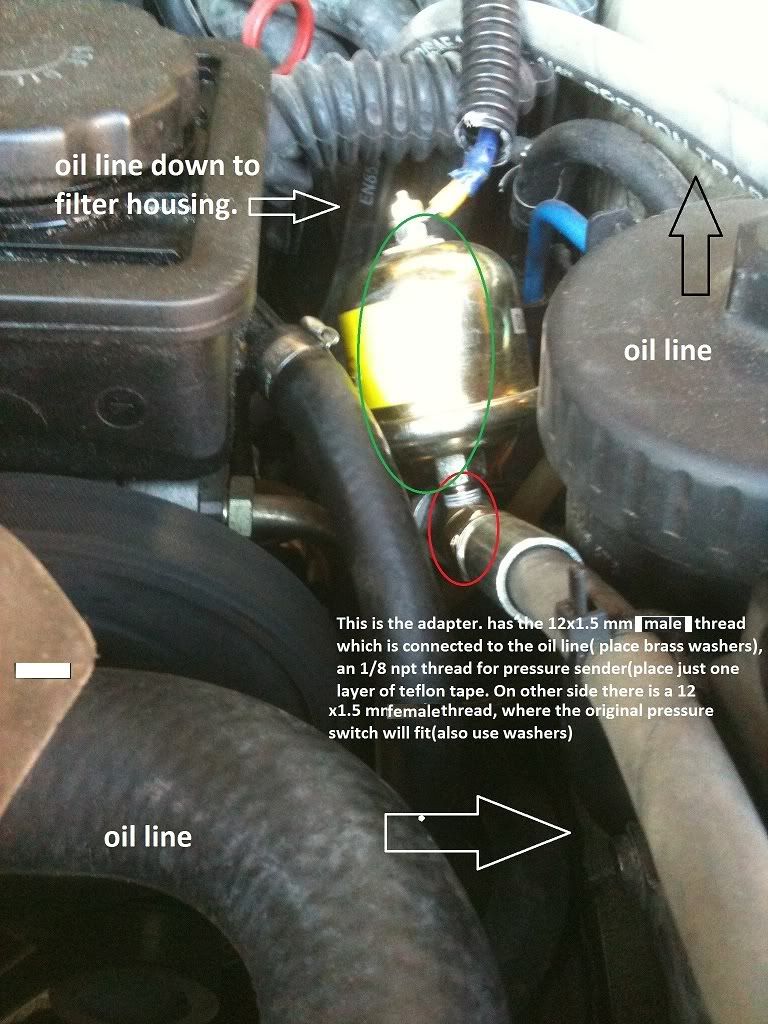 oil pressure gauge installation e46 320d BMW Forums BimmerForums